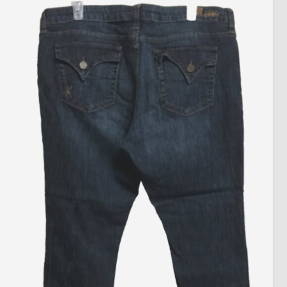 KUT from the Kloth Women Sz 16 Barlot Boyfriend Jeans 5-pocket Stretch Skiny Leg - Picture 6 of 10